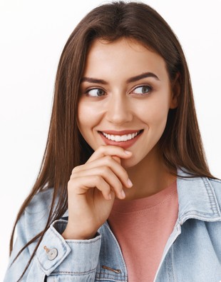 woman smiling